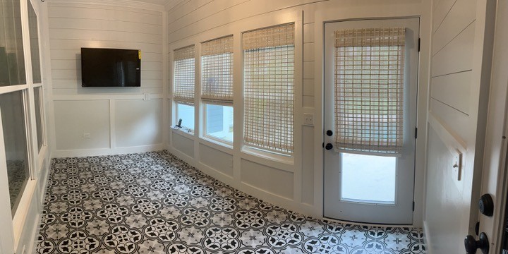 Poolside sunroom additional view
